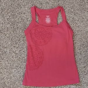Danskin Now, racerback tank top, size small, pink athletic